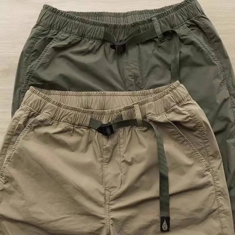 Threebooy 2025 Ice Silk Pants Men's Summer Thin Breathable Quick-drying Fishing Pants Sun Protection Outdoor Wear-resistant Sports Pants