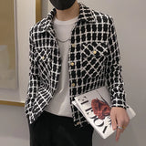 Threebooy New Style Men Spring High Quality Plaid Casual Jackets/Male Slim Fit Fashion Autumn Lapel Plaid  Coat S-3XL