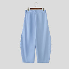 Threebooy  Men's Wide Leg Pants Solid Color Loose Joggers Casual Trousers For Man Streetwear Fashion Long Pants Pantalones