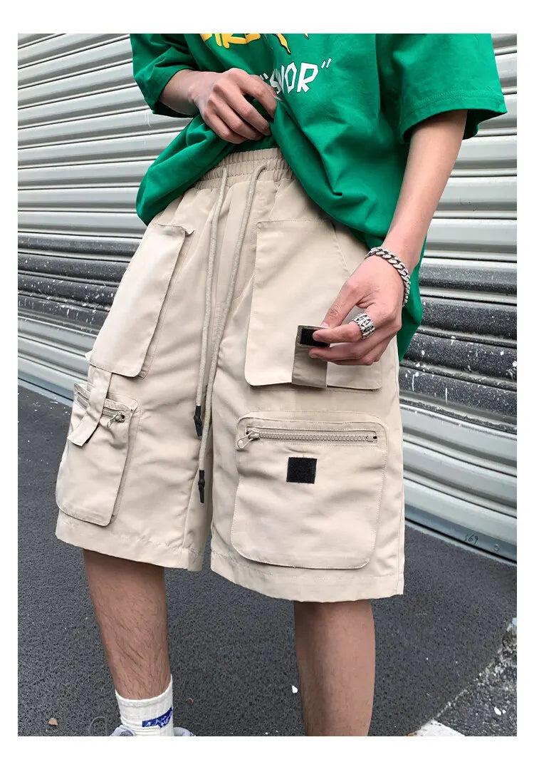 Threebooy Mens Summer Cargo Shorts Multi Pocket Casual Outdoor Sports Workwear Lightweight Comfortable Hiking Shorts Trendy Fashion
