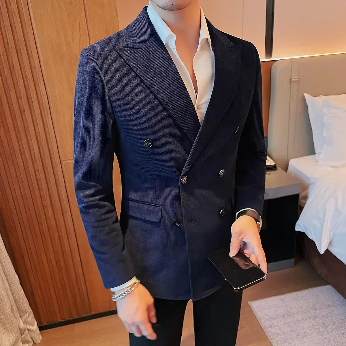 Threebooy Casual Male Dress Blazer Slim Fit Men's Suit Business Jackets Thin Korean Style Clothes Fashion Coat New In Single Models