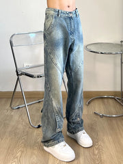 Threebooy Trousers Light Blue Flared Male Cowboy Pants Straight Jeans for Men Bootcut Harajuku New in High Quality Designer  Fashion