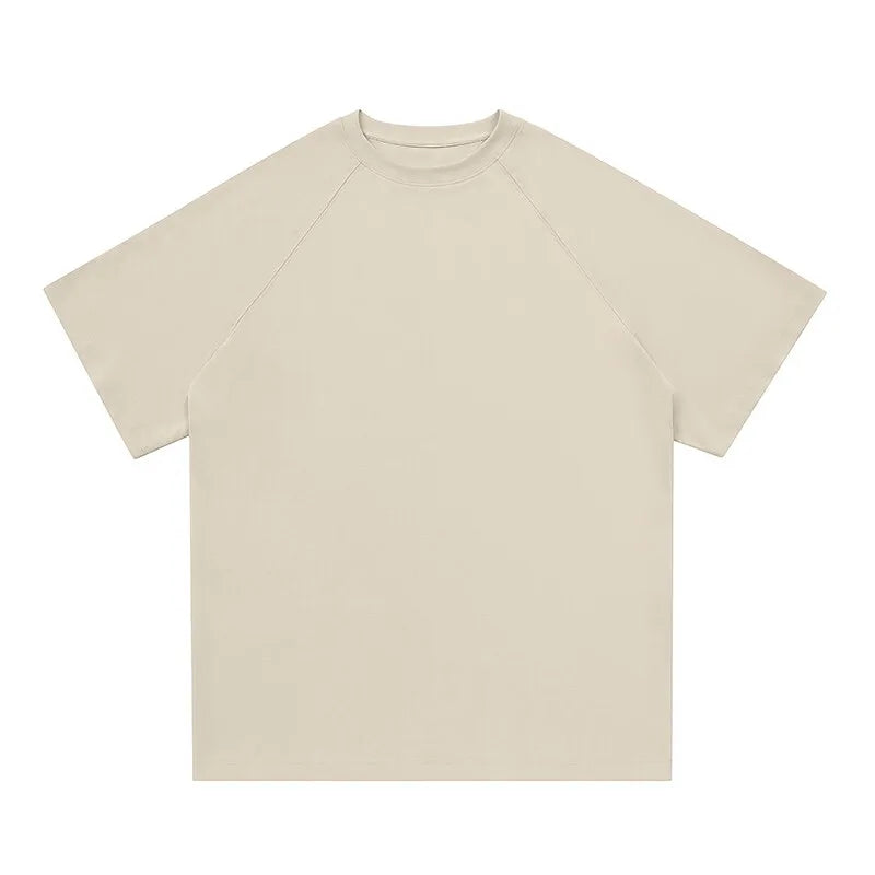 Threebooy  Men Loose Fit T-Shirt Round Neck Classic Casual Summer Cotton Tee Minimalist Basic Undershirt  Fashion Comfort Breathable Top
