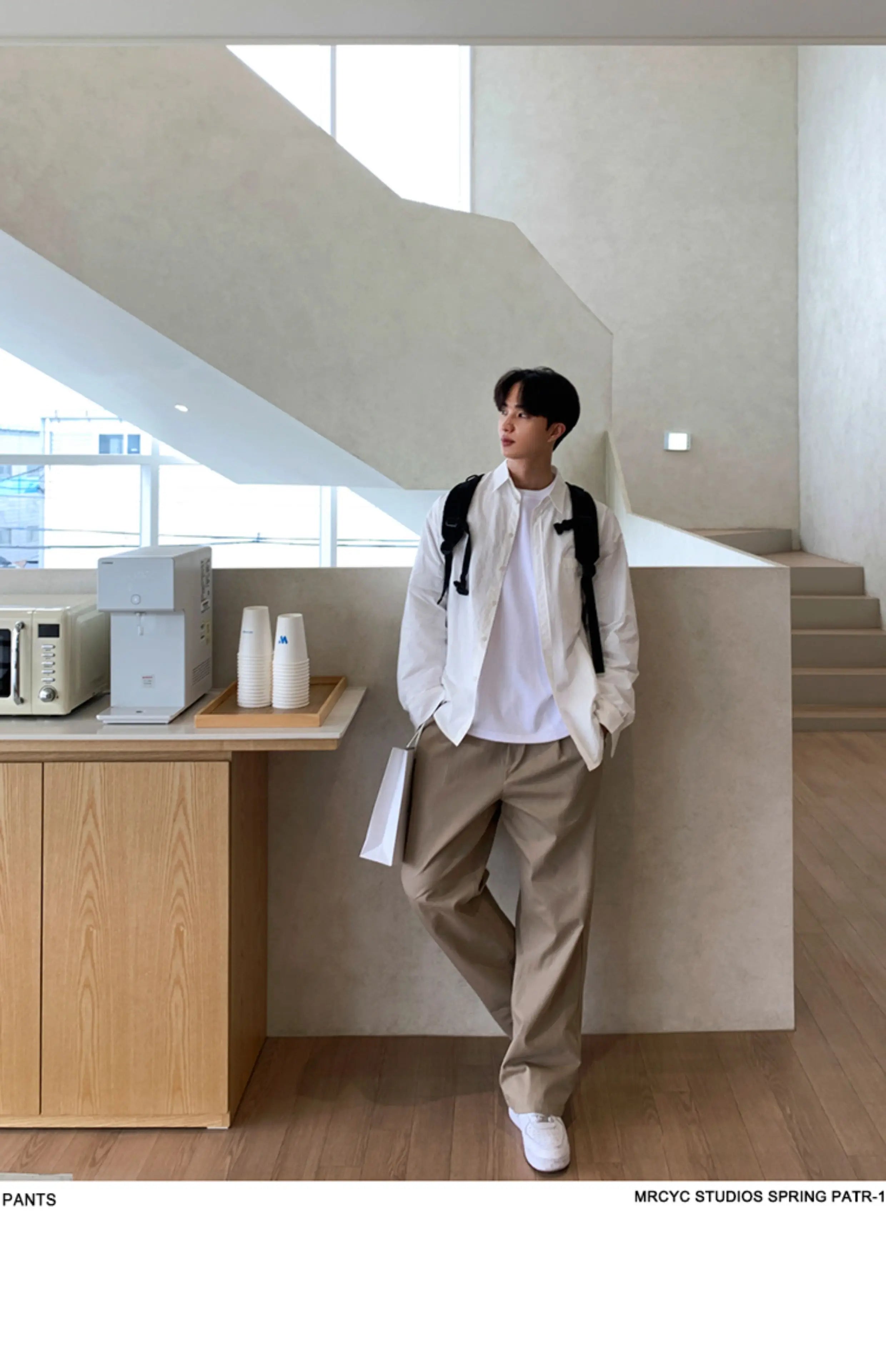 Threebooy Korean Style High-end Straight-leg Casual Pants Men's Spring Summer Loose Trousers American 2025 New Trendy Wide-leg Pants Chic