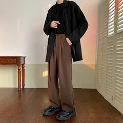 Threebooy  New Autumn Straight Men's Suit Pants Slim Fit Male High Street Korean Casual Trousers Streetwear Unisex Sweatpants M-5XL