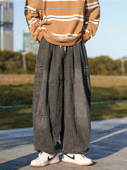 Threebooy  Y2k Baggy Jeans Men Streetwear Old Money Vinatge Cargo Pants New Rock Cowboy Jogging Wide Leg Oversize Denim Pants