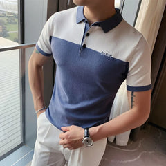 Threebooy Men's summer match colors Leisure pure cotton short sleeve POLO shirts/Male slim fit High-grade Tops men clothing