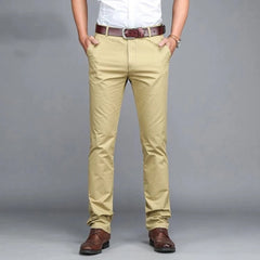 Threebooy  New Men's Casual Pants Loose Straight Trousers Men's Pants Autumn Winter Trousers Business Pants Men