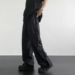 Threebooy Spring Summer Zipper Breathable Loose Trousers Man Fashion Casual Luxury Baggy Designer Techwear Emo Cheap Cargo Pants for Men
