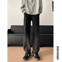 Threebooy Pink Baggy Jeans Men Fashion Retro Gradient Black Jeans Men Streetwear Hip-hop Loose Straight Jeans Mens Vintage Denim Trousers