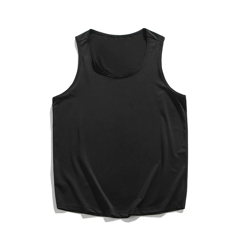 Threebooy  Men Cotton Vest Sweat Absorbing Gym Workout Sportswear Solid Mens Athletic Sleeveless Shirt Activewear Top Casual Training
