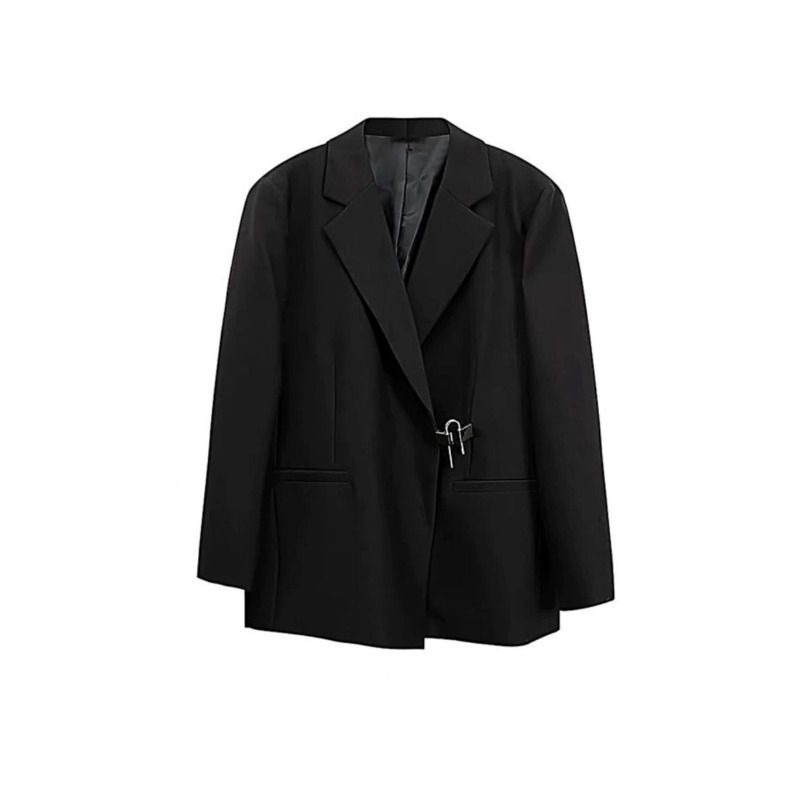 Threebooy Casual Suit Jacket Men's Spring Summer Blazers Solid Color Long Sleeves Turndown Collar Pockets One Button Tops Jackets