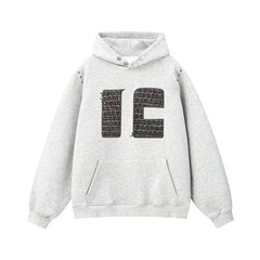 Threebooy American style autumn and winter street fashion personalized printed hoodie for men and women loose retro casual top for couples