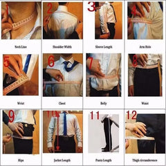 Threebooy  Men's Suit 2 Pieces Blazer Pants Bow Collar Single Breasted Buckle Business Work Wear Wedding Prom