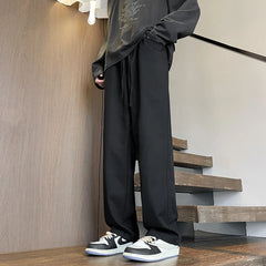 Threebooy Tracksuit Black Korean Fashion Joggers Pants Y2k Baggy Tactical Cargo Pants Khaki Harajuku Casual Stacked Sweat Pants