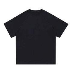 Threebooy  Men Loose Fit T-Shirt Round Neck Classic Casual Summer Cotton Tee Minimalist Basic Undershirt  Fashion Comfort Breathable Top