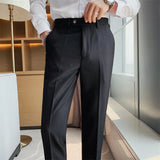 Threebooy Men's Suit Pants Formal Pants New Stretch Slim Fit Ankle Trouser High-quality Boutique Fashion Men's Clothing Dress Pants