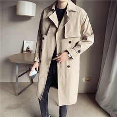 Threebooy  Clothing Men's Spring High Quality Business Trench Coats/Male Slim Fit Long Casual Windbreaker Jackets S-5XL