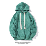 Threebooy Men's Autumn Loose Hoodies American Retro Dark Green Men Women Suede Jacket Casual Oversize Sweatshirts Tide Hip Hop Hoody 5XL