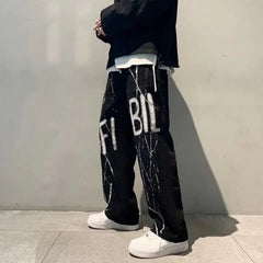 Threebooy Long Straight Stylish Trousers for Men Low Price Fashion 2024 Classic New In Y2k Korean Style Sale Streetwear Casual Pants Man