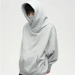 Threebooy American Style High Street Fleece Thick Hooded Sweatshirt Men Autumn Winter Ins Top Loose Jacket Men