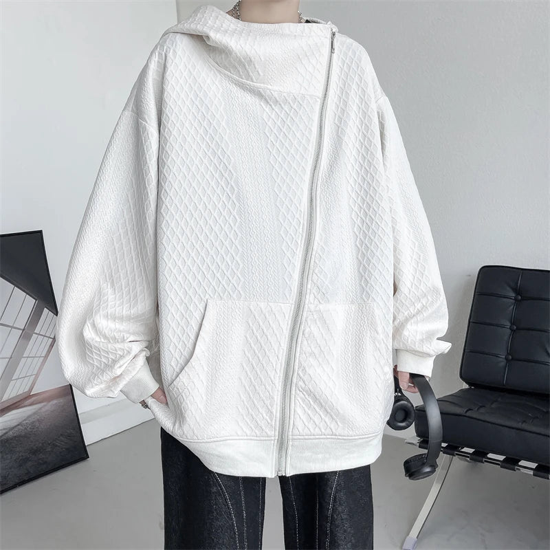 Threebooy Oversize Sweatshirts Man Original Brands Hoodie Embossing Sweatshirts for Men Zip Up Hoodies Men's Spring Clothes Clothing