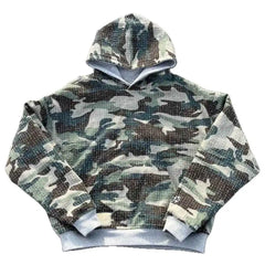 Threebooy  Loose Unisex Camouflage Print Sweatshirt Hip Hop Style Reversible Autumn Winter Fashion Streetwear Casual Comfortable Hoodie