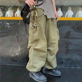 Threebooy Techwear Cargo Pants for Men Black Trousers Male Jogging Korean Casual Japanese Streetwear Hip Hop Safari Style Pocket