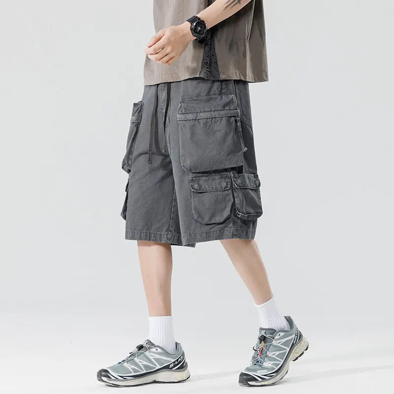 Threebooy  New Summer Men Cotton Cargo Shorts Men American Clothing Casual Breeche Bermuda Beach Jogger Shorts Male Hot Dropshipping