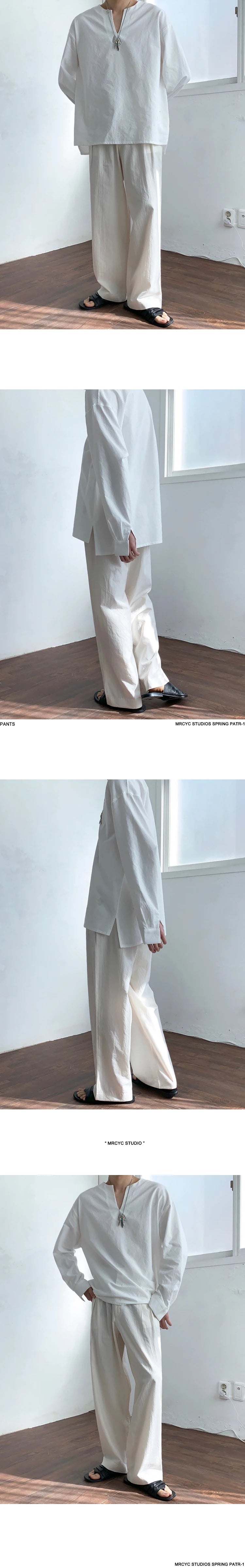 Threebooy Summer Thin Linen Men's Pants Loose Straight Pants Korean Cotton Linen Casual Trousers Draped Wide-leg Pants Aesthetic Urban