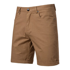 Threebooy Men's Summer Slim-fit British Shorts Light Luxury Stylish Popular Clothes Leisure Cargos Streetwear Button-down Half-pants 30-38