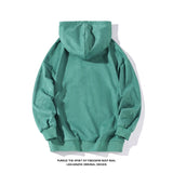 Threebooy Men's Autumn Loose Hoodies American Retro Dark Green Men Women Suede Jacket Casual Oversize Sweatshirts Tide Hip Hop Hoody 5XL