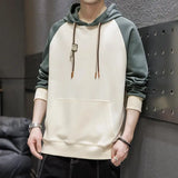 Threebooy Patchwork Hoodies Men Fashion Clothing Hip Hop Sweatshirts Autumn Men Hood Pullover Tops Men Black Couple Streetwear Hoody