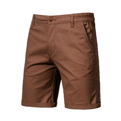 Threebooy Men's Summer Slim-fit British Shorts Light Luxury Stylish Popular Clothes Leisure Cargos Streetwear Button-down Half-pants 30-38