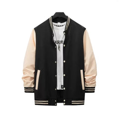 Threebooy  Spring and Autumn New Fashion Trend Sports Retro Baseball Jacket Men's Casual Loose Comfortable Large Size High Quality Coat