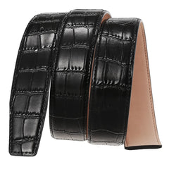 Threebooy  New Fashion Belt Green 3.5cm Automatic Belt Classic Fashion Personality Pin Buckle Holes Belt No Buckle