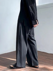 Threebooy Summer Thin Linen Men's Pants Loose Straight Pants Korean Cotton Linen Casual Trousers Draped Wide-leg Pants Aesthetic Urban