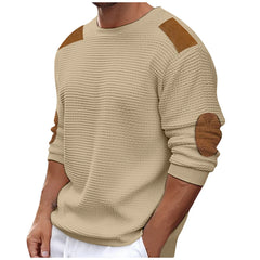Threebooy  Autumn Winter Men Sweater Pullover New Round Collar Solid Color Long-Sleeved Pullover Fashion Male Casual Pullovers