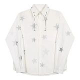 Threebooy Mens Y2k Casual Five-Pointed Star Printed Shirt Autumn Genderless Fashion Trend Personalized Versatile Long-Sleeved Shirt Unisex