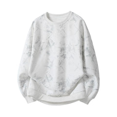 Threebooy  Mens Multicolor Coats Round Neck Sports Streetwear Clothing Loose Print Sweatshirts Men Oversized Tie-Dye Tops
