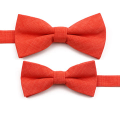 Threebooy New High Quality Handmade Parent-Children Bowtie Solid Color Cute Lovely Family Butterfly Wine Red Green Orange Cravats Gift