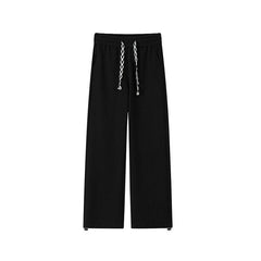 Threebooy  Black Casual Pants Men Fashion Oversized Wide Leg Pants Men Streetwear Hip Hop Loose Pleated Pants Mens White Trousers M-3XL