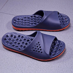 Threebooy  Plus Big Size 49 50 51 52 Indoor Bathroom Slippers for Men Women Shower Shoes with Holes Slides Outdoor Badslippers Beach Summer