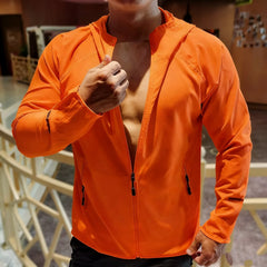Threebooy  Quick Dry Sunscreen Coats Men Cycling Hiking Running Jackets Breathable Windbreaker Fitness Gym Men Women Outdoor Sports Coats