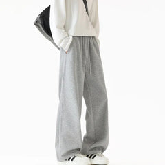 Threebooy Grey Sports Pants Men Fashionable Black Casual Pants Men Streetwear Hip-hop Loose Wide Leg Pants Mens Joggers Sweatpants