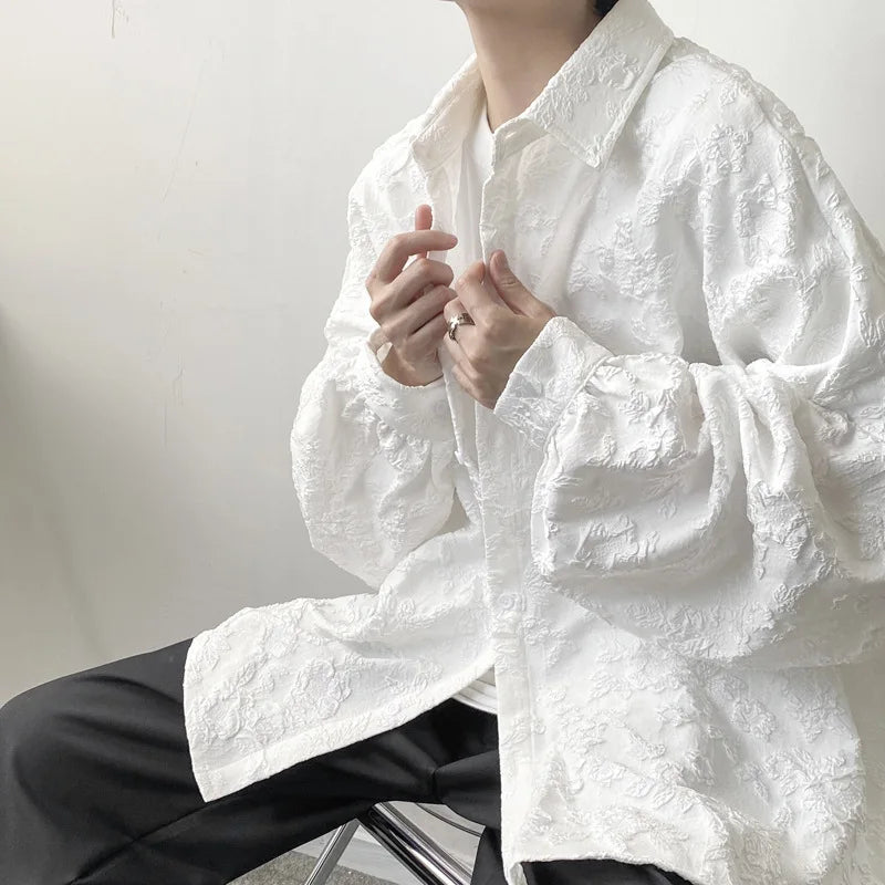 Threebooy Spring Autumn Women's Lazy Loose Long Sleeve Casual Harujuku Business Solid Shirts And Blouses