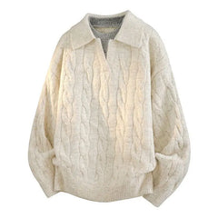 American high street hip-hop couple retro round neck sweater men and women spring and autumn loose Harajuku casual top y2k