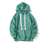 Threebooy Men's Autumn Loose Hoodies American Retro Dark Green Men Women Suede Jacket Casual Oversize Sweatshirts Tide Hip Hop Hoody 5XL