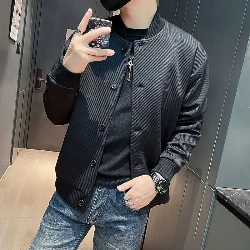 Threebooy Male Coats Spring Autumn Men's Cargo Jackets High Quality Cold Y2k Clothing Fashion Clothes Offer Stylish Trendy Sale