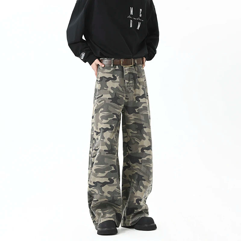 Threebooy  Summer Outdoor Casual Pants men Camouflage Straight Leg Breathable Comfort Travel Hiking Military Jogger Streetwear man Trousers